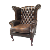 Flesh chesterfield wing Chair
