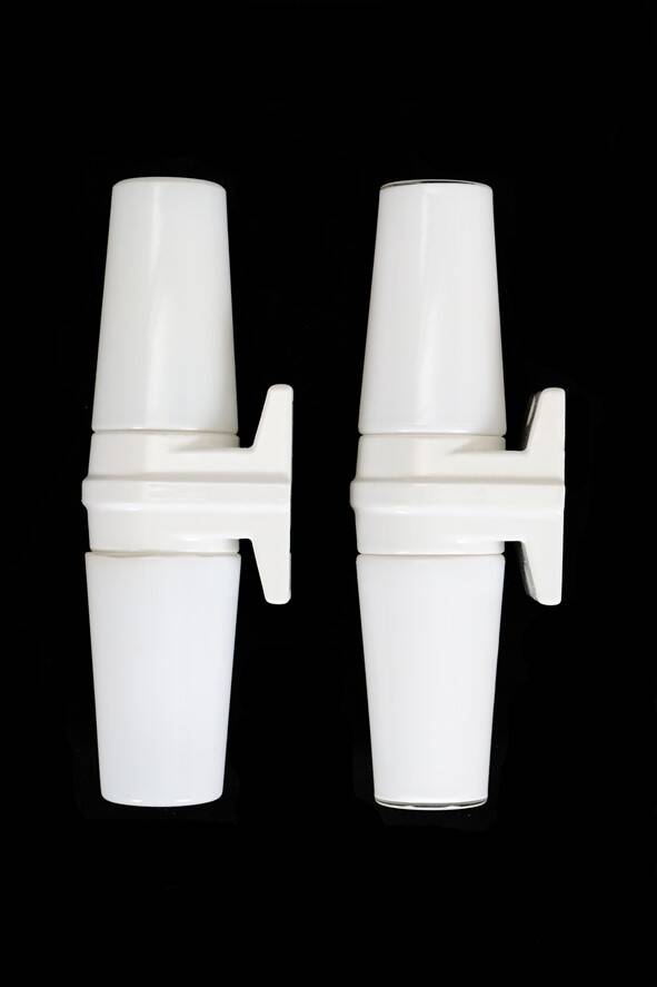 IFÖ / Sigvard Bernadotte “6060” wall lamp / Ceramic / Glass / Bathroom / Mid-century modern design / 1960s