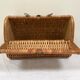 Wicker rattan basket from the 70s