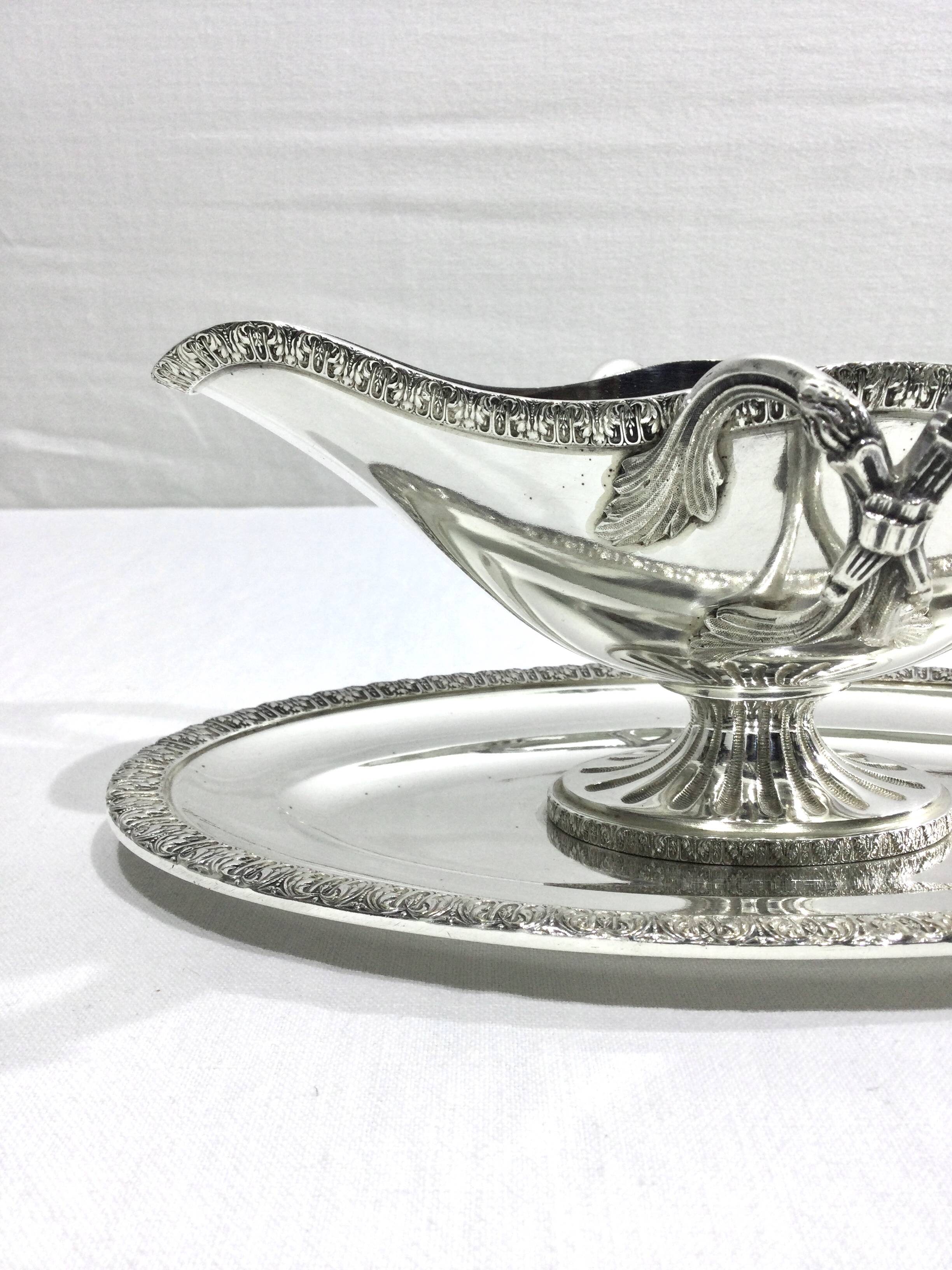 Nicolas Bourgeois – Silver Metal Gravy Boat