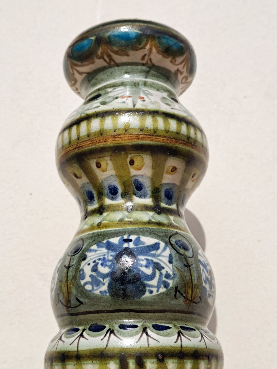 Keraluc sandstone candle holder 70s signed