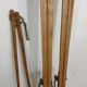 Old pair of wooden skis - vintage sport