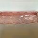 Empty pocket pencil holder pink glass