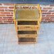 Ancienne commode 3 tiroirs en bambou et osier