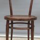 Bistro chair pyroengraved motif 1900 Art Nouveau