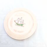 Set of 12 dessert plates and Longwy dish