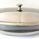 Elegant Table Art Marinex Serving Dish Made in Brazil Silver Metal