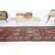 Vintage Turkish Oushak Handmade Wool Cotton Pink Runner Rug 78x376