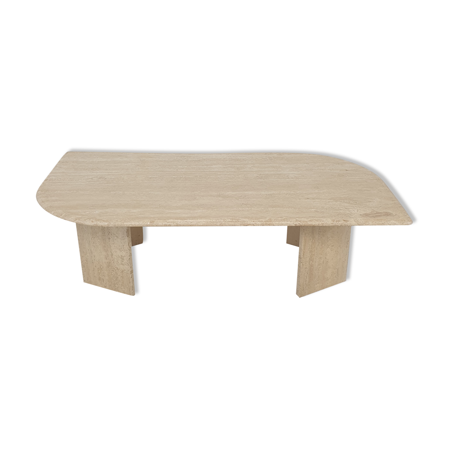 Italian Travertine Coffee Table, 1980's
