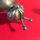 Fly ashtray golden metal