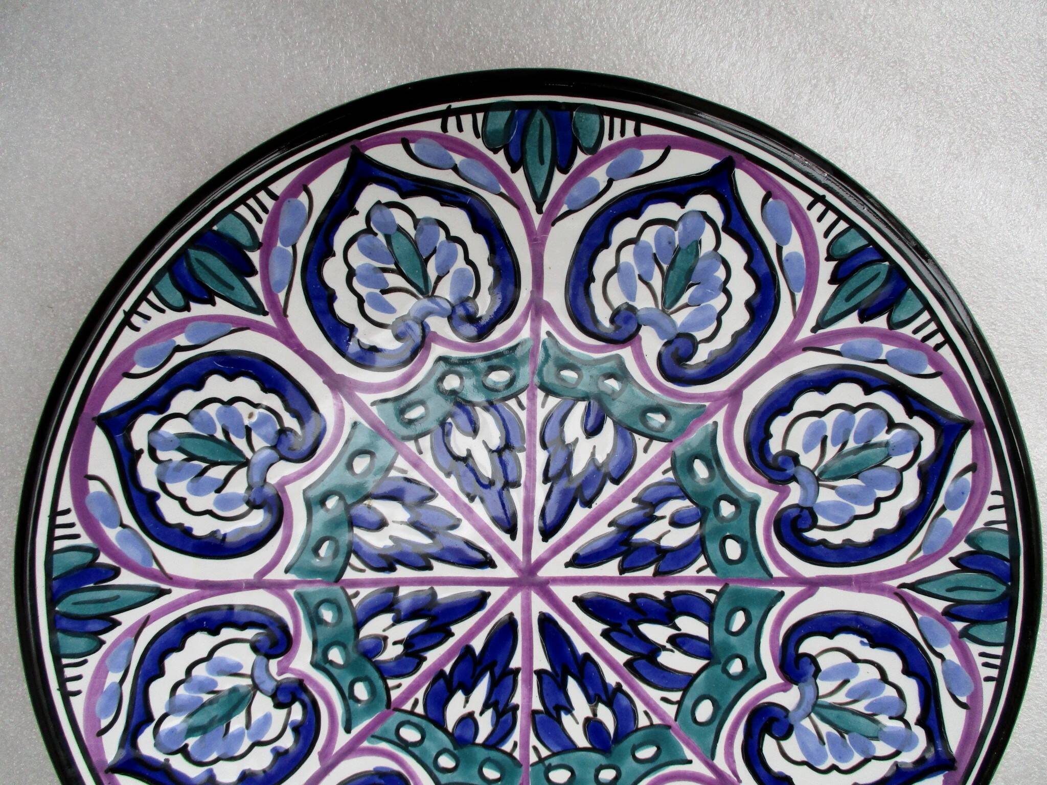 Large round dish - Nabeul ceramics