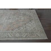 1970s Vintage Persian Handmade Wool Cotton Orange Area Rug 243x314