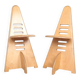 Lundi-sit adjustable wooden chairs, Lundia 1980s
