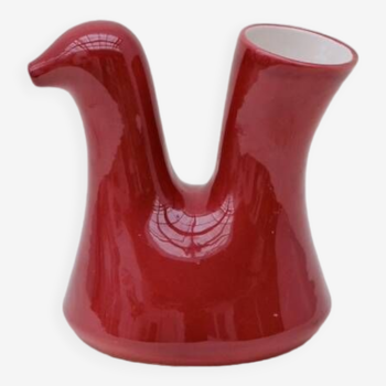 Périgourdine pottery pitcher in ceramic design made for the benefit of the joséphine baker foundation, 1970