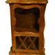 Old brown wall showcase 1950s old teak wood india