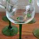 6 engraved wine glasses