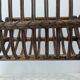 Vintage rattan magazine rack