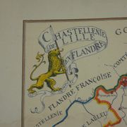 Map of the Chastellenie in Lille in Flanders, Daniel Derveaux