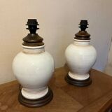 Pair of ceramic lamp bases