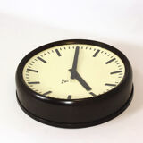 Bakelite railway clock from pragotron, 1950s