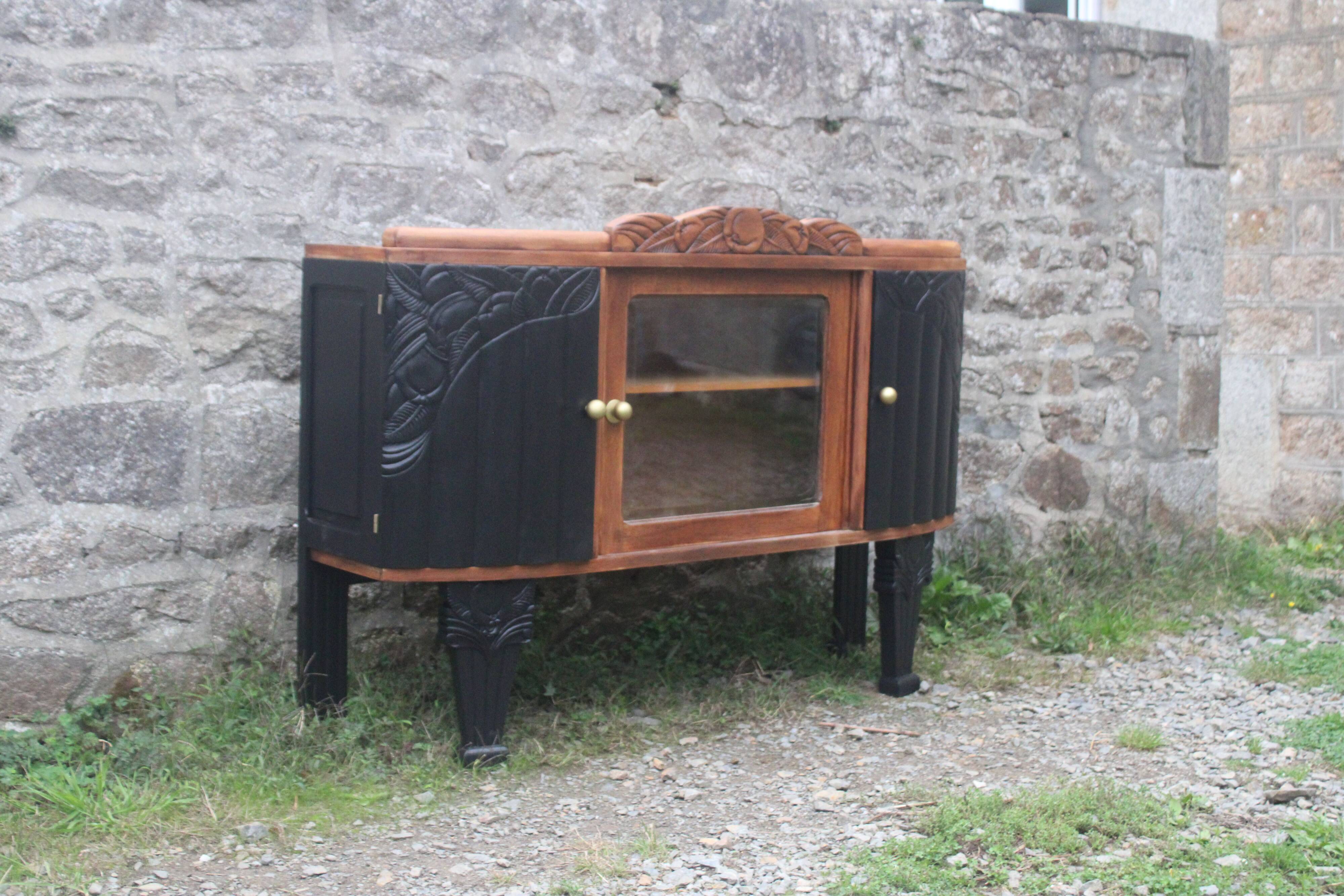 Superb renovated vintage Art Deco sideboard – Unique piece