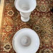 Paire de vases Médicis en verre de Murano