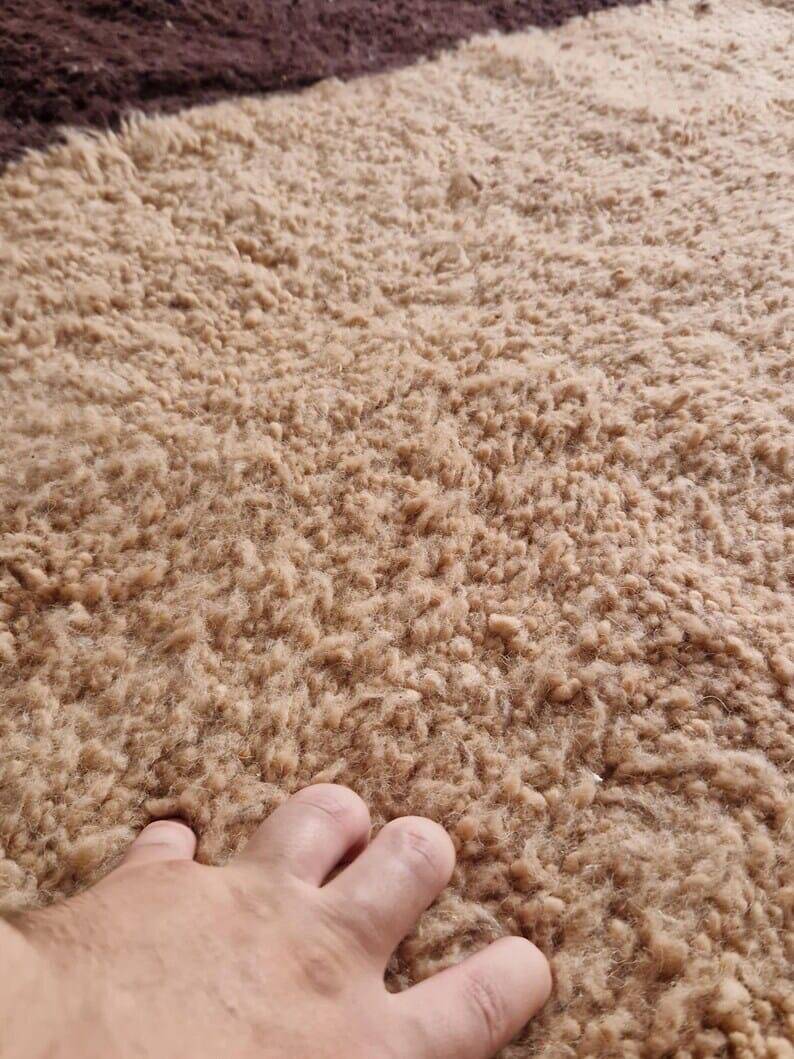 Handmade traditional pure natural wool rug, size 170 x 250 cm