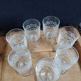 7 verres à vin vintages