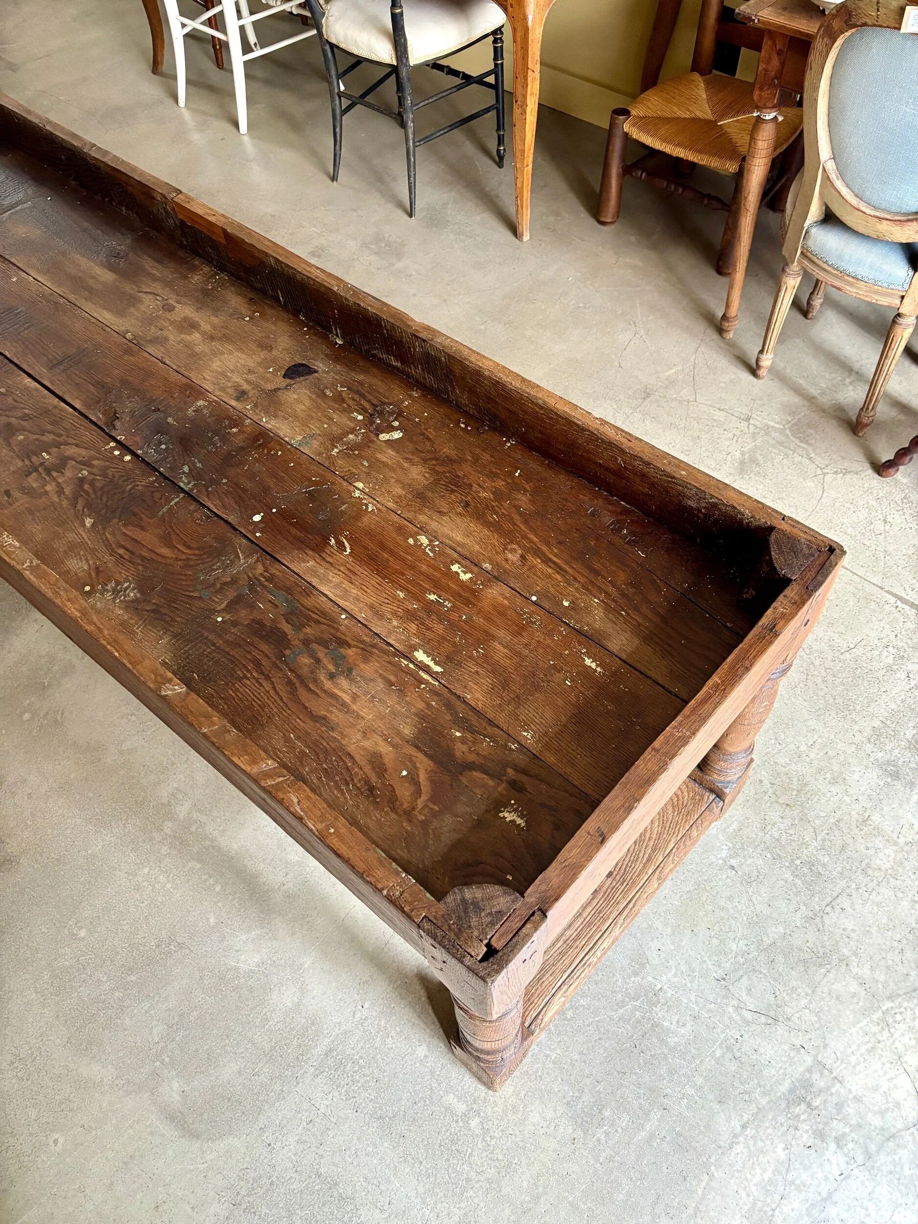 Table de drapier en bois massif 237 x 79 cm