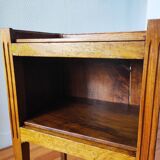 Antique walnut bedside table in the Directoire style