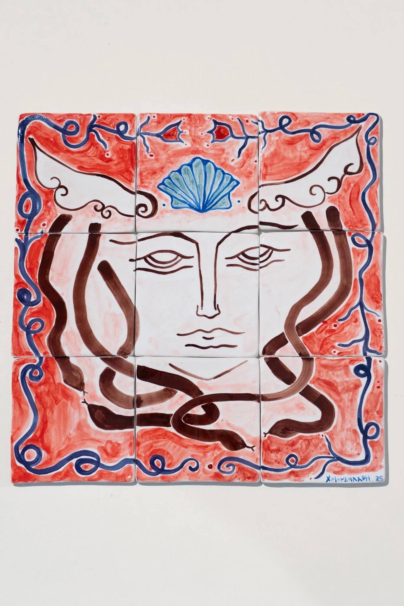 Medusa - Mosaic painting 40cm x 40cm