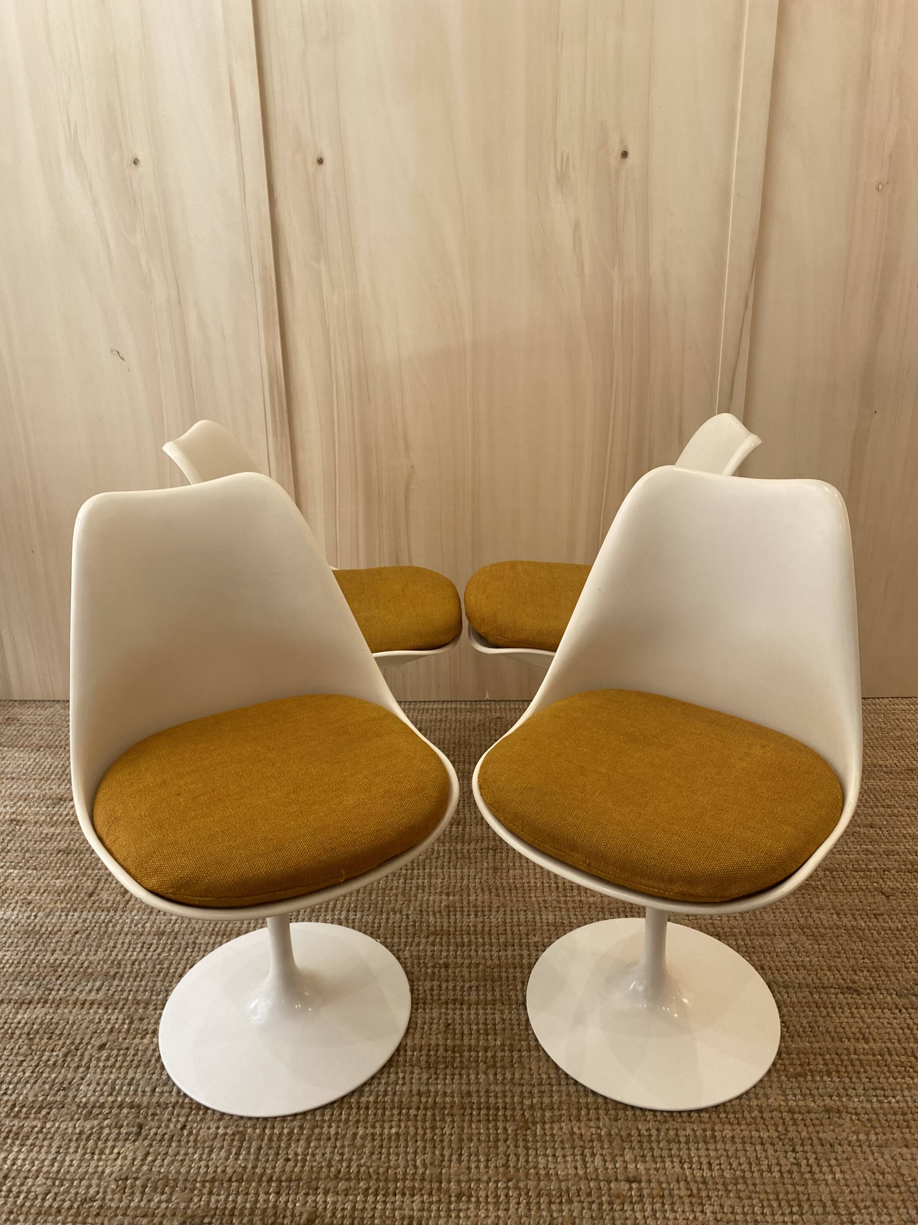 4 Chaises Tulipes Knolll - Eero Saarinen - Vintage