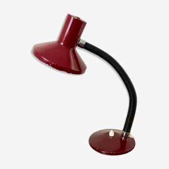 Lampe de bureau articulée rouge bordeaux