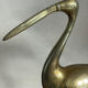 Brass heron bird 45 cm