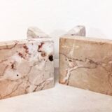 Serre-livre en marbre ancien / paire