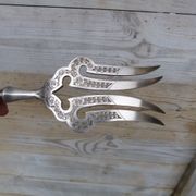 Pelle de service à poisson en argent poinçon Minerve