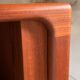 Armoire à rideau scandinave en teck vintage