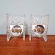 Pair of frosted glass wall sconces, J.T. Kalmar, 1960-70