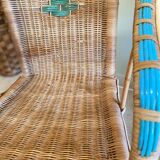 Rattan children's armchair