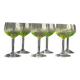 6 uranium glasses, Belgian art deco 1930