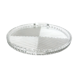 Oval trayhandles, crystal, made in France, art deco