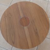 Chic style coffee table with double solid wood tops