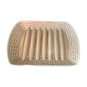 Plat à asperges de sarreguemines