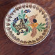 Alsatian artisanal ceramic dish diam 30 cm Soufflenheim H Siegfried