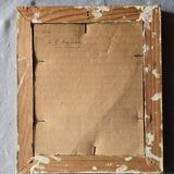 Claude HOUAL - Watercolour No. 26 At the Church Around 1950