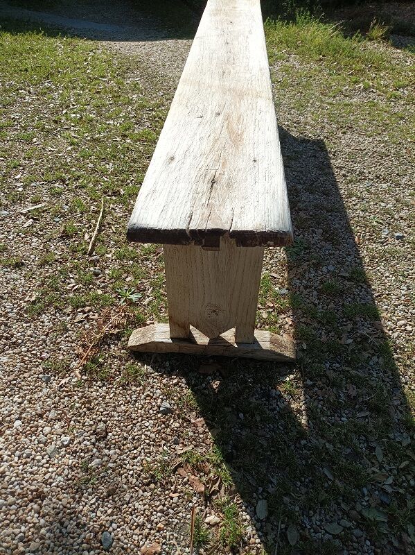 Solid wood farm bench patinated dp 08233210