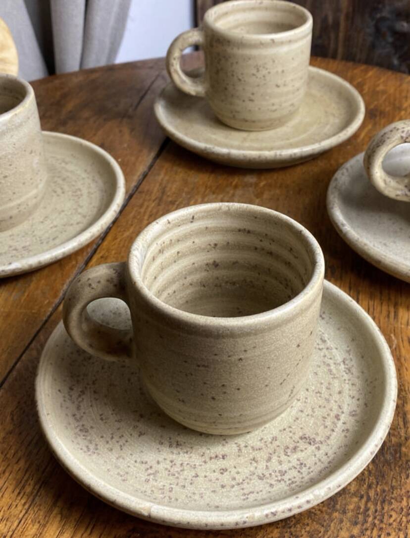 Niderviller stoneware coffee cups