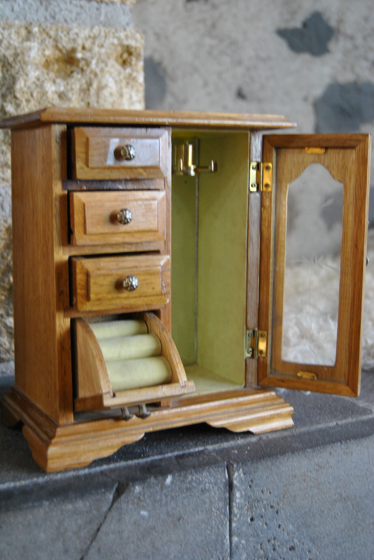 Cabinetmaker's jewelry box 50s/60s