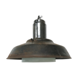 Lampe industrielle avec verre opalin, années 1960