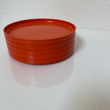 5 assiettes Massimo Vignelli pour Heller